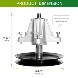 JYLEYJ Spindle Assembly Replaces M TD 618-04636 618-04636A 918-04865 618-04865 918-04636 Fit for Cub Ca det CRA ftsman LTX1045 LTX1046 IT2000 ITX1045 with 46" Deck