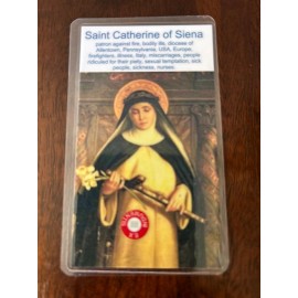 Saint Catherine of Siena 3rd Class Relic Card