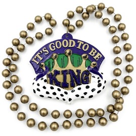 It's Good to Be King Mardi Gras Bead Necklace Parade New Orleans Party Favor