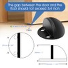 Topes de puerta autoadhesivos, protector de pared de acero inoxidable,