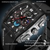 White Men's Watch Chronograph Men's Watches Square Dial Design Analogue