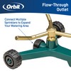 Orbit 58257N Lawn and Garden 3-Arm Metal Sprinkler with Wheel