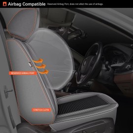 Unbranded Car Front Rear Fit FOR Subaru Forester 2007-2018 Seat Covers 5-Seat Leather Set