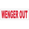 (5 Stickers Combo Deal) Wenger Out Soccer Football Arsenal Funny