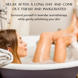 Amaki Herbal Bath Soak Blend of Epsom and Dead Sea Salt Infused with Lavender Essential Oil - for Stress Relief, Reduce Sore Muscle, Skin Soothing - Luxury Gift Set of 2, 8 Ounces Jars