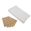 50PCS Bread Bag Kraft Paper Transparent Window Baked Food Packaging