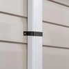 Mzcvriru Gutter Downspout Straps - 2x3, Black (2 Pack) with