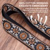 Nefelibata Banjo Strap, 2"Wide Full Grain Cowhide Guitar Strap Adjustable