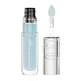 LOréal Paris Plump Ambition pH Lip Oil, Tono 010 Cristal Ice  Para labios glossy, gloss con tecnología pH que adapta el color, con ácido hialurónico  