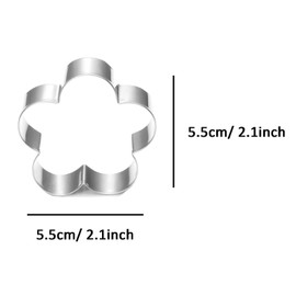 WJSYSHOP Plum Blossom Flower Cookie Cutter Stainless Steel