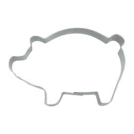 Staedter Lucky Pig Cookie Cutter, 7 cm, Stainless Steel, Silver