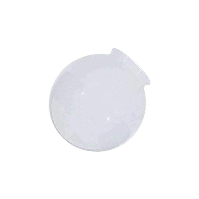 6-Inch White Glass Globe - 3-1/4-Inch Fitter Opening