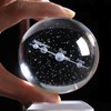 None 3.15 inch Solar System Crystal Ball 3D Planets Sun