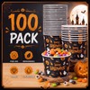 50 Pack Halloween Soup Bowls 9oz Disposable Paper Snack Cups