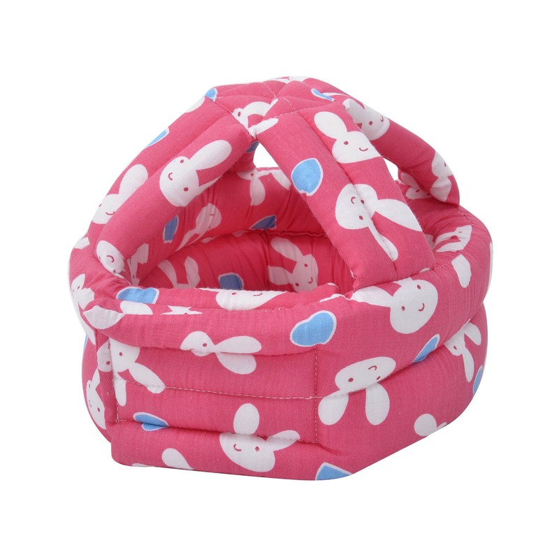 Baby Safety Helmet Toddler's Bumper Helmet Hat, Hot Pink Rabbit