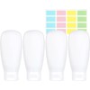 Janety Kit de Viaje con 4 Botellas Recargables Antifugas, Envases