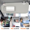 Sun Visor for 2010-2013 Mazda 3, Left Driver Side Gray