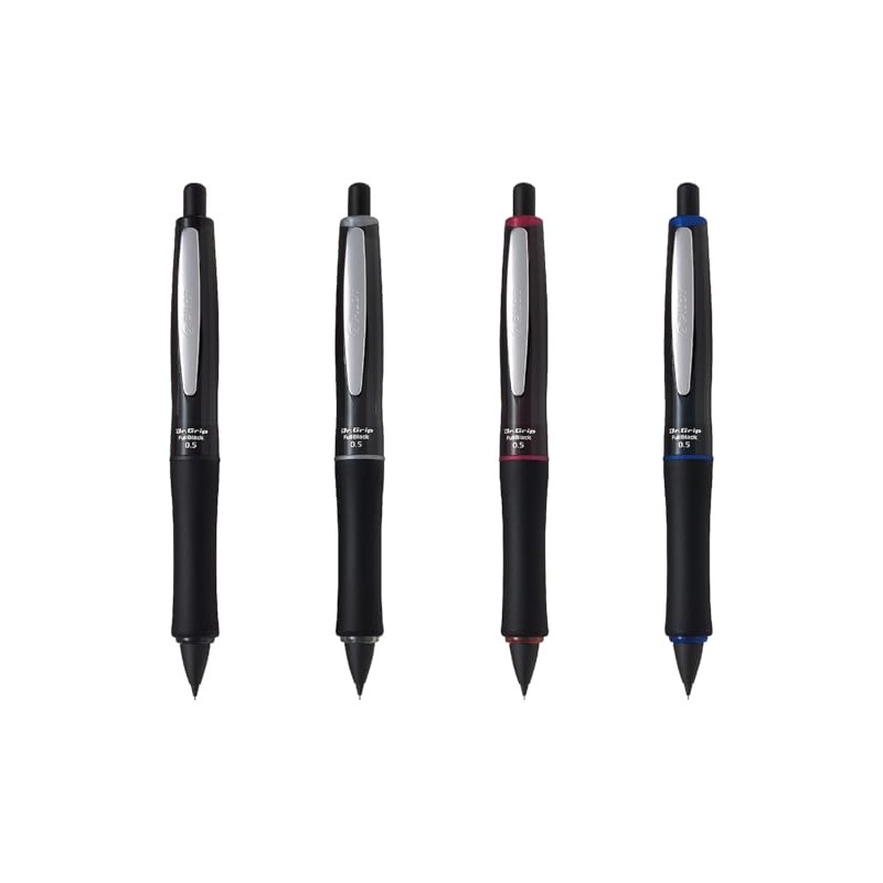 Pilot Dr. Grip Full Black HDGFB-80R-S Silver