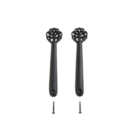 Renovator's Supply Stair Carpet Runner Holder Clip Solid Aluminum Pair Black Gloss Finish