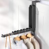 Foldable Over The Door Drying Racks for Laundry, Retractable Hooks