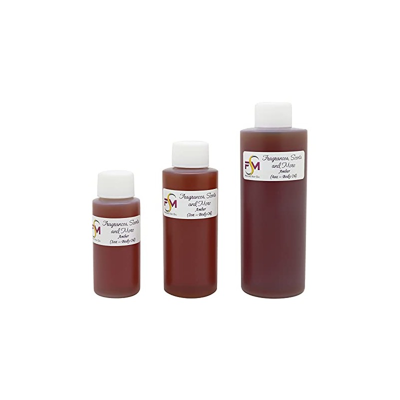 Amber Fragrance Oil - 2 Fl Oz Plastic Bottle (60ml)