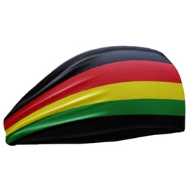 SAE99 Rasta Headband, Sweatband, Soft Stretchy Headband