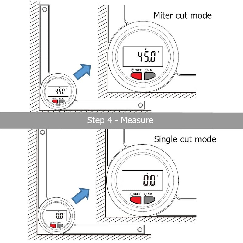 GemRed Digital Miter Saw Protractor
