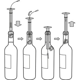 T2 TAKE TWO Take2 John Wine 29050 Broken Cork Pieces Remover Stainless Steel