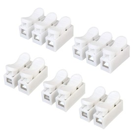 Aiqeer 62 Pcs Spring Wire Connectors Set, Electrical Cable Clamp Terminal Block Connector, Quick Connector Terminal Block (50 Pcs Ch2 + 12 Pcs Ch3)