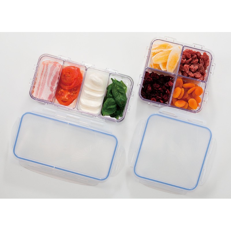 Lock & Lock LBF806C Bis-free Container with Divider, 2 Compartments
