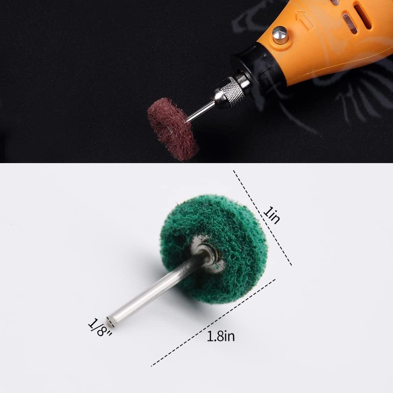 200pcs Abrasive Wheel, 1" Buffing Polishing Wheels, Metal Polishing Compound