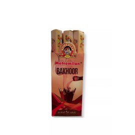 Metromilan Bakhoor Incense 2 Boxes 12 Hexagon Rolls 20 Sticks Each 240 Sticks