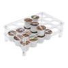 2 Set 15 Slots Flat Countertop Coffee Pod Holder Flat