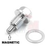 RPM Hard Anodized Silver Aluminum MAGNETIC Oil Drain Plug ADP561SIL