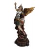 Armageddon War Archangel Saint Michael With Sword Trampling On Satan