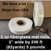 Unbranded 2oz fiberglass mat matt roll Fiber Glass Fabric Cloth