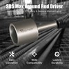 SDS MAX Shank T-Post Driver for 2'' Ground Rods, 40CrMo