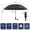 FATONESA Reverse Umbrellas for Rain Windproof-Inverted Compact Folding Automatic Reflective