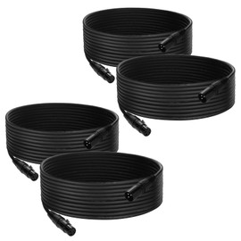DMX Cable 25 ft, 4 Pack Flexible 3 Pin Signal XLR Male to Female DMX Cable Wire, Suitable for Stage Lighting Signal XLR Connection Stage Light Cables for Par Light Input & Output