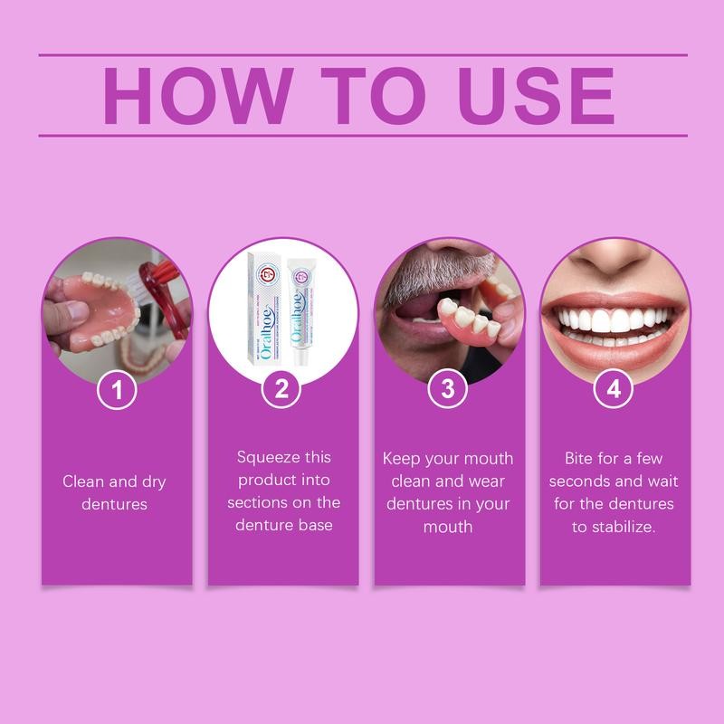 Professional Dental Adhesive Gel | Fix Loose Teeth Instantly |