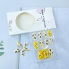 Cute Bee Press on Nails Yellow Flower False Nails Medium