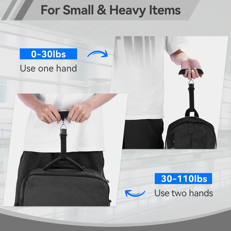 Luggage Scale Dr.meter Travel Essentials Luggage Weight Scale Backlight LCD