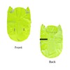 Dog Waterproof Raincoat with Poncho Hoodie, High Reflective Adjustable Yellow