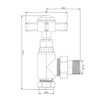 VANCOCO Angled Traditional Radiator Valve (Pair) - Traditional Chrome Radiator
