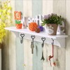 NNNJunhua Coat Hooks Wall Mounted Cast Iron Wall Hooks Love