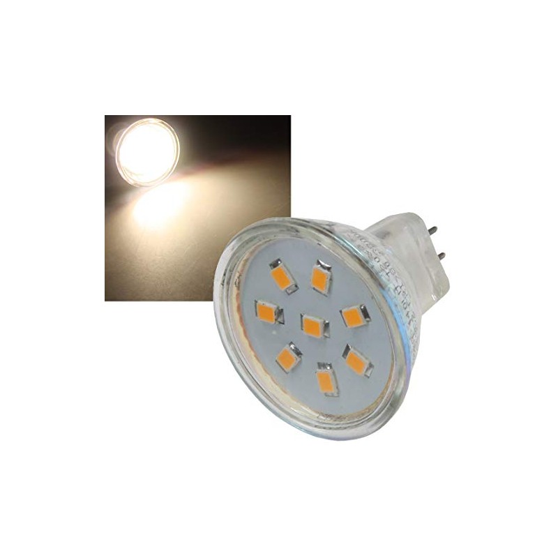 MR11Spotlight 8SMD LEDs 140LM Warm White 12V/2W