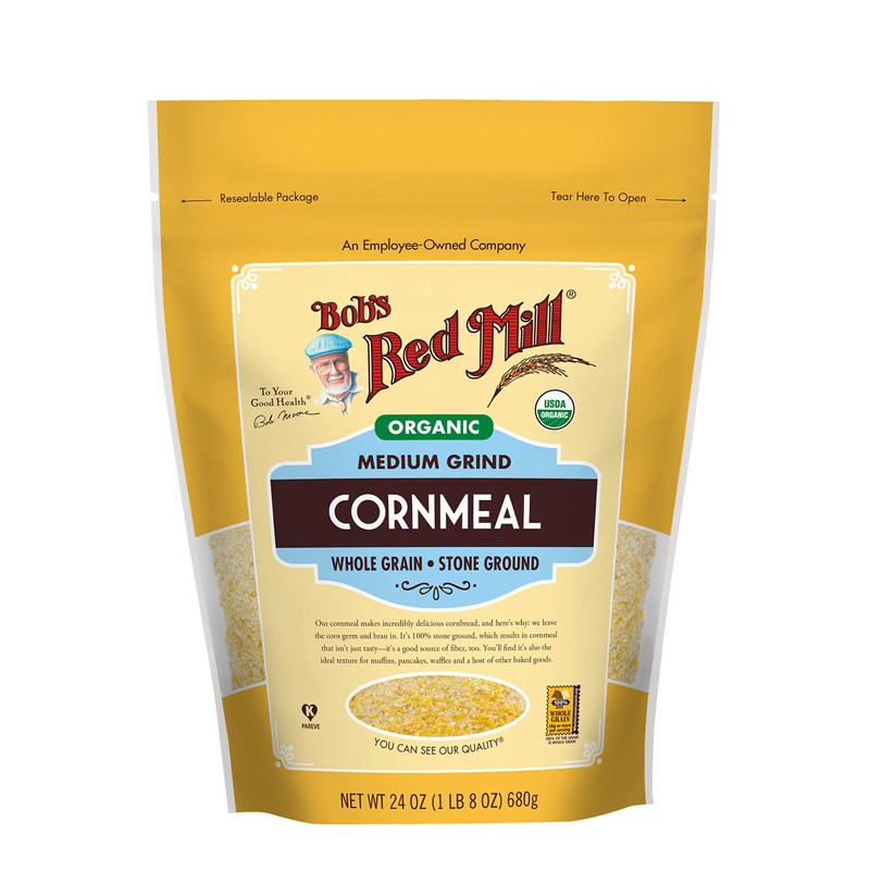 Bob's Red Mill, Organic Medium Grind Cornmeal, 24 oz