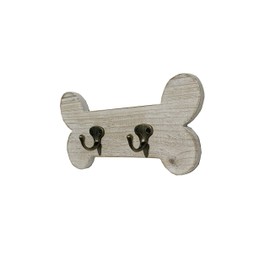 dwellington Vintage Style Dog Bone Hook Wall Mounted Coat Rack Rustic Wall Hanging Leash Holder