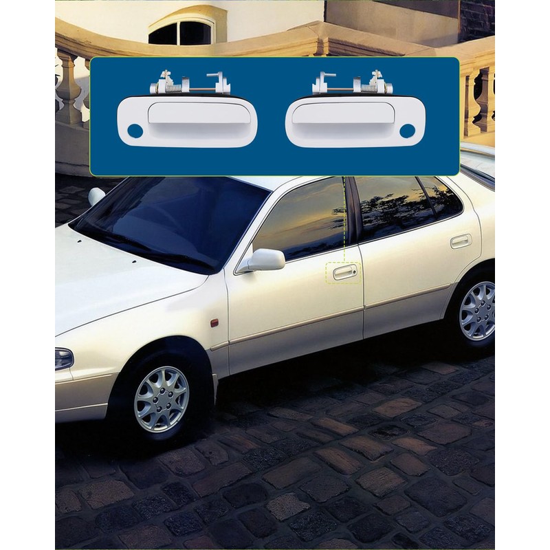 LUJUNTEC Exterior Door Handles,Front Door Handles Driver Left Passenger Right