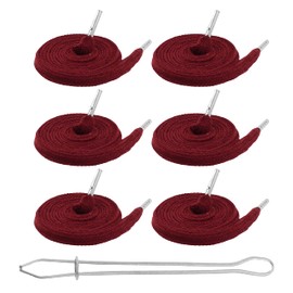 Mandala Crafts Maroon Drawstring Replacement Draw Cord for Sweatpants Waist - 6 55 Inch Cotton Flat Drawstring Cord Hoodie String Replacement & Drawstrings Threader
